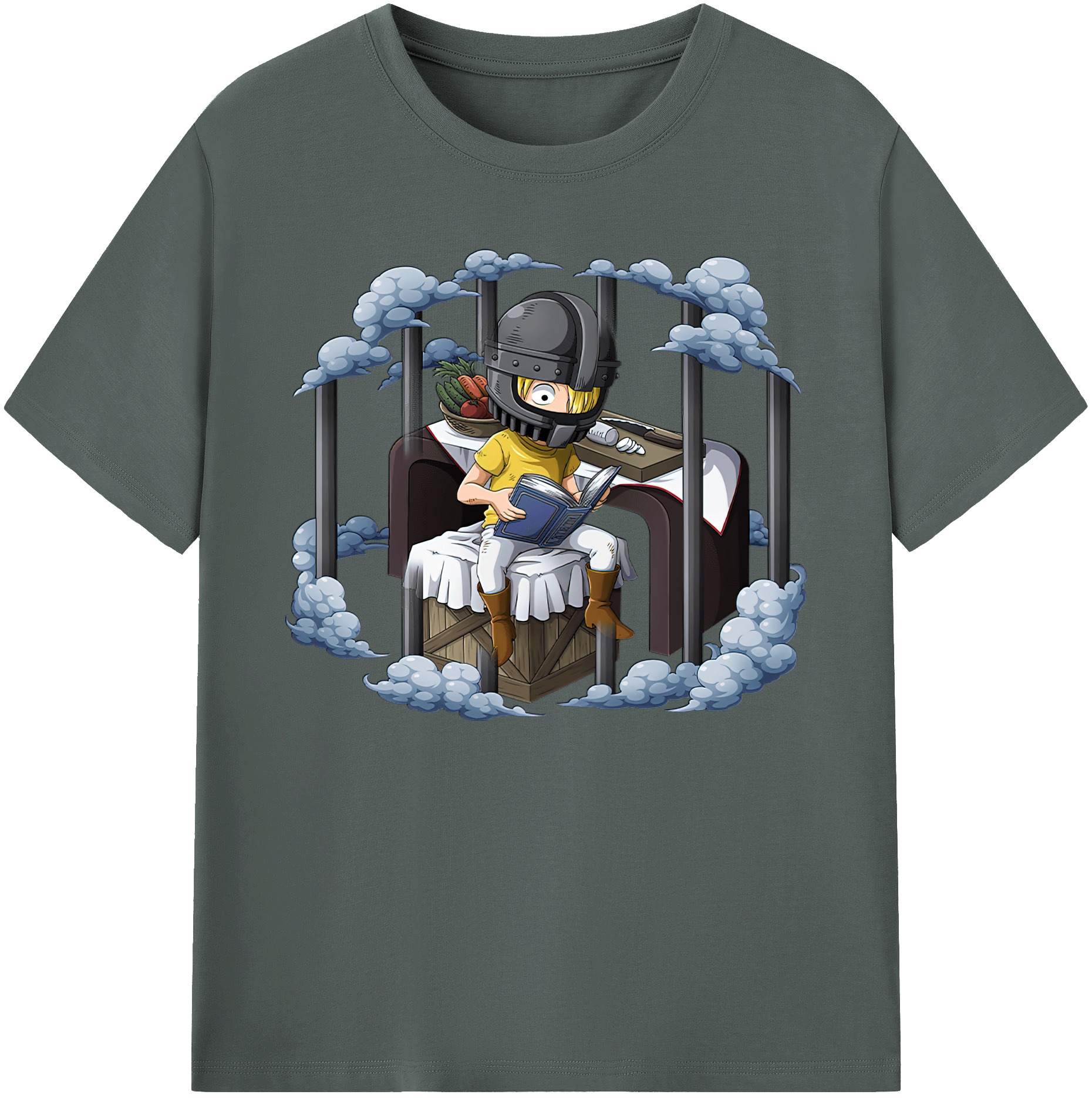 （画像用） ワンピース サンジ ONE PIECE Sanji 綿100％ メンズ半袖Tシャツ｜肌触りやわらか＆通気性